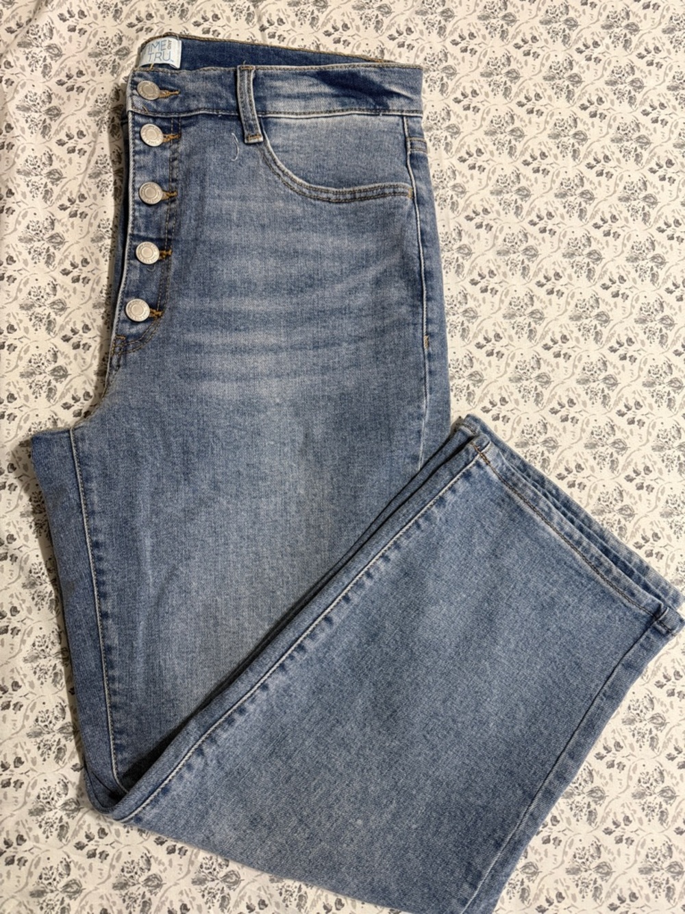 High-Rise Button-Fly Women’s Jeans - Light Blue